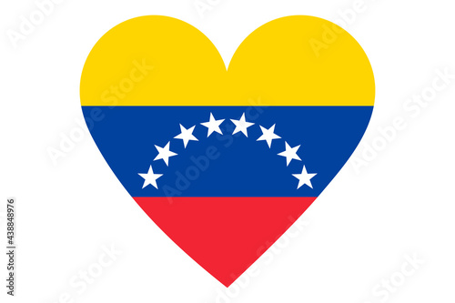 Free Download Heart flag vector of Venezuela on white background. - GFXLoad