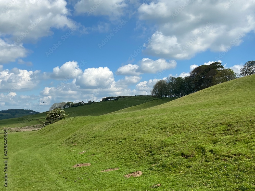 Brede Valley a stretch of Sussex countryside near Rye, and Winchelsea. Where Romney and Walland marshland extends past Winchelsea between two ridges of weald. East Sussex UK