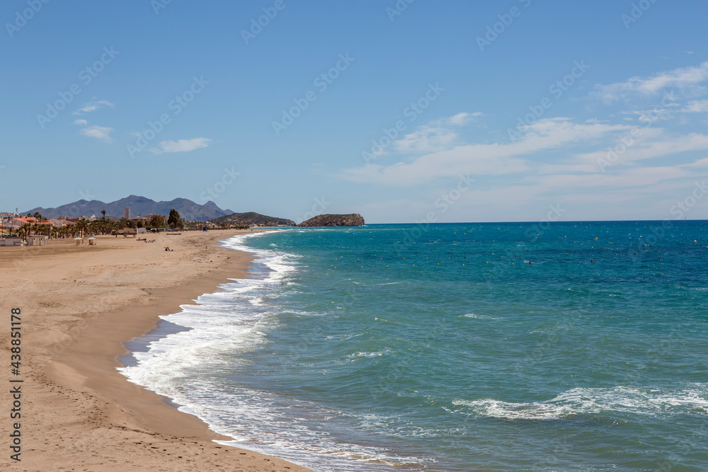 Puntas de Calobre beach in Mazarron, Murcia, Spain Puntas de Calobre beach in Mazarron, Murcia, Spain