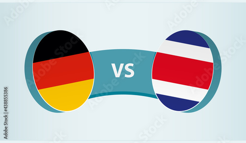 Germany versus Costa Rica, team sports competition concept. © Ekaterine
