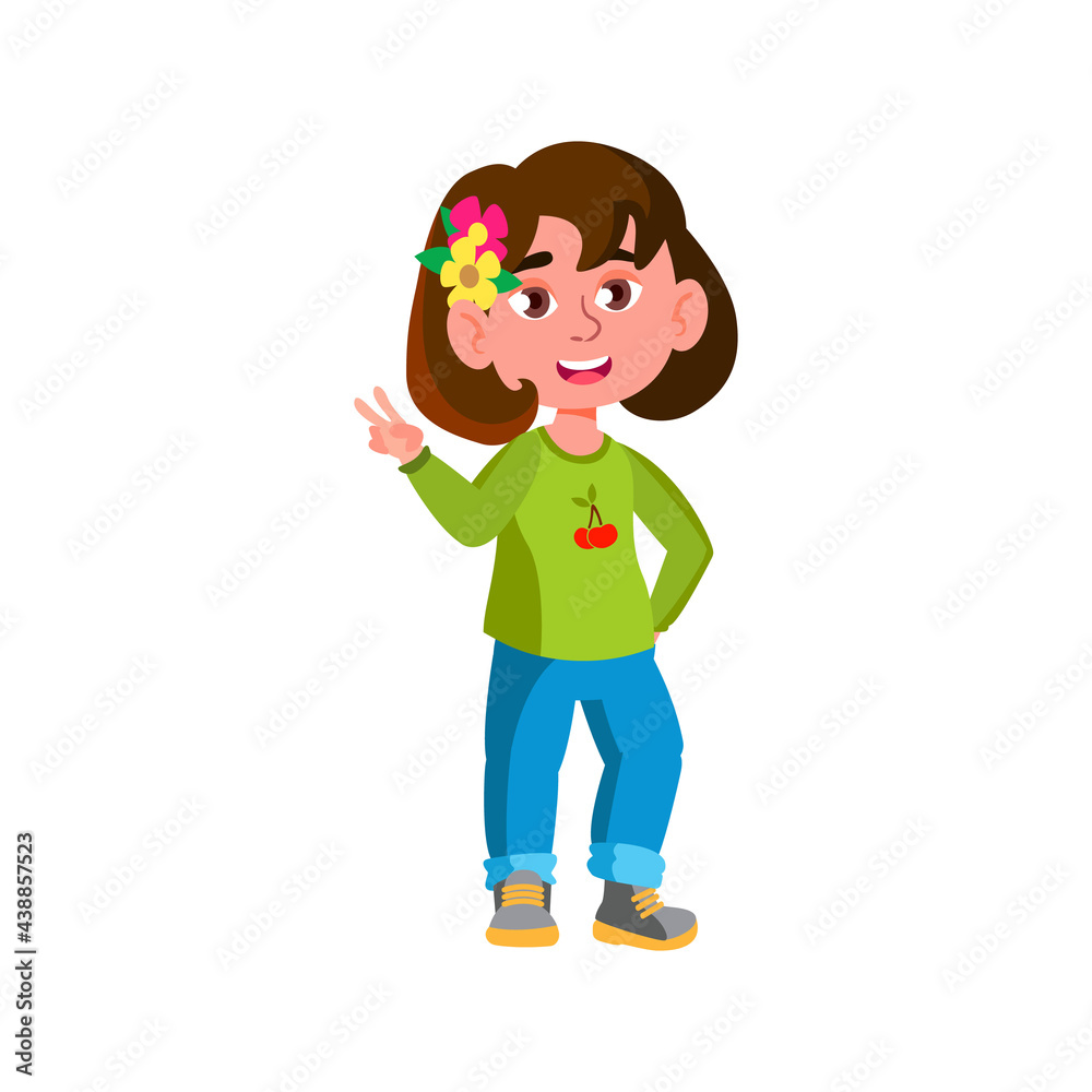 beautiful little girl gesturing peace with fingers cartoon vector. beautiful little girl gesturing peace with fingers character. isolated flat cartoon illustration beautiful little girl gesturing peace with fingers cartoon vector. beautiful little girl gesturing peace with fingers character. isolated flat cartoon illustration