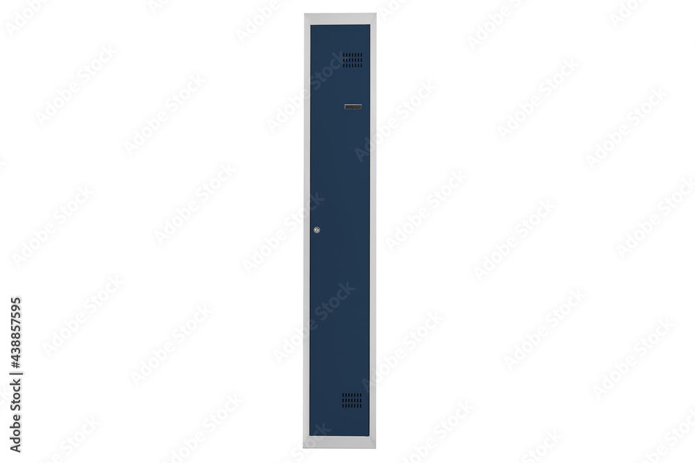 Blue lockers for locker room. Change room metal box Blue lockers for locker room. Change room metal box