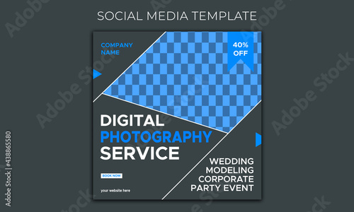 Photography agency social media post template istygraphic