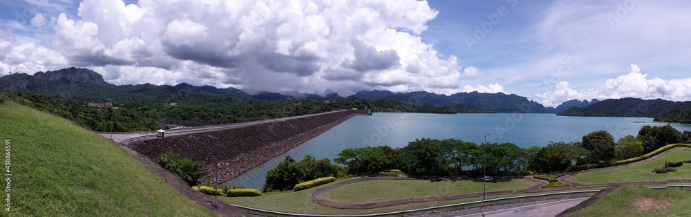 panorama of the lake