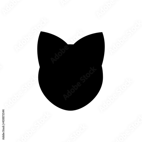 Black cat icon. vector illustration