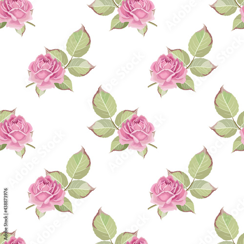 pattern with single roses