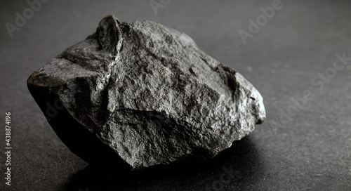 Graphite ore, also called black lead or plumbage, graphite has multiple and important industrial applications. photo