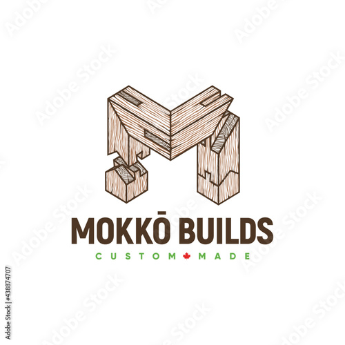 Mokko Builds Dovetail Woodworking Logo Inspiration