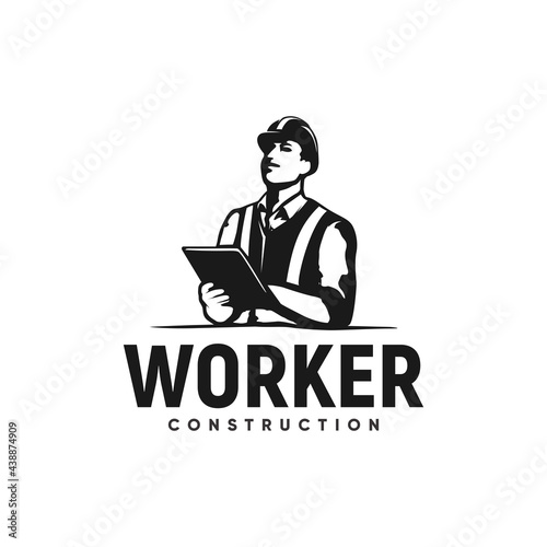 Worker Construction Logo Design