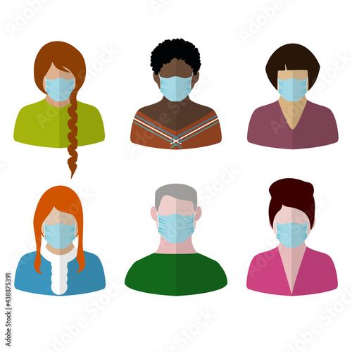portraits in face mask