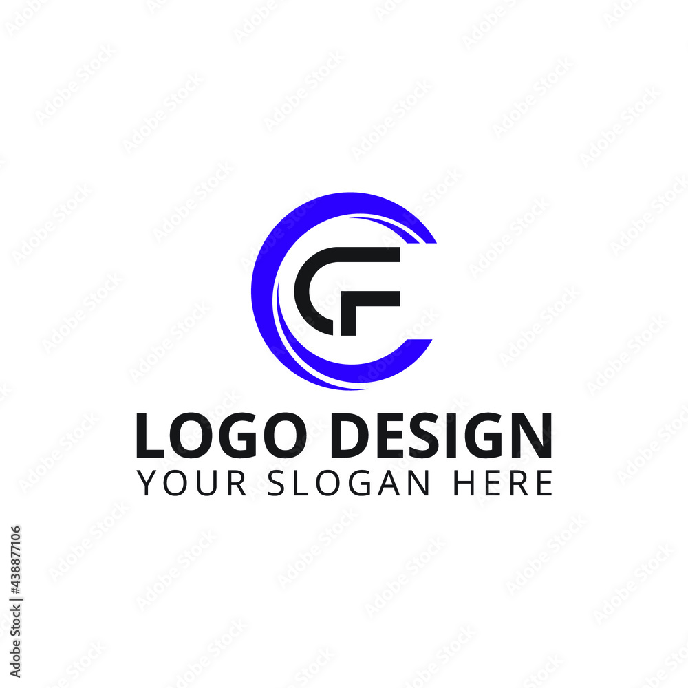 CF Logo design professional logo 