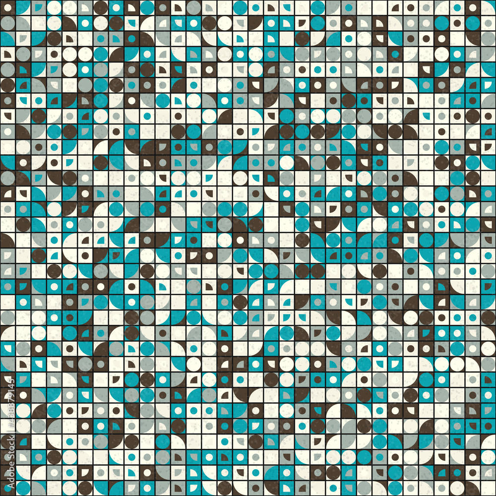 Fototapeta premium Abstract Geometric Pattern generative computational art illustration