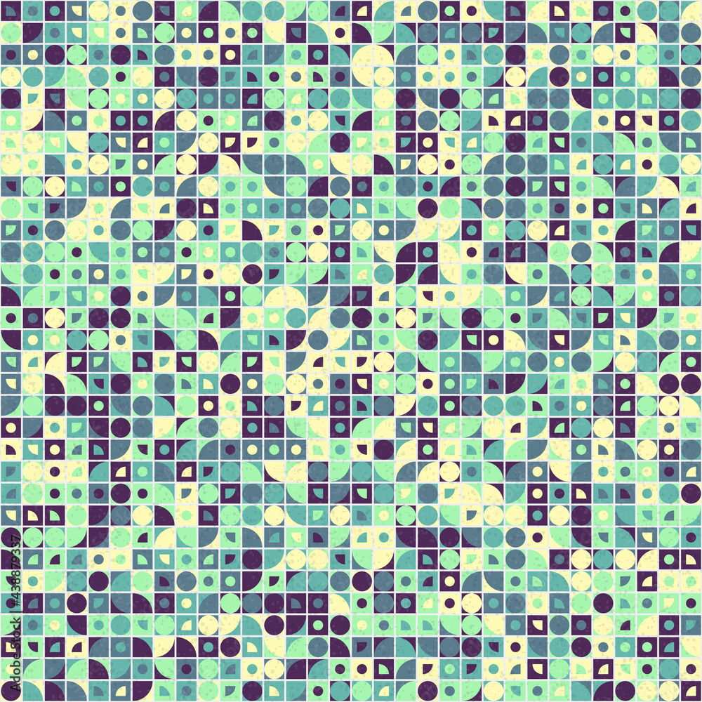 Fototapeta premium Abstract Geometric Pattern generative computational art illustration