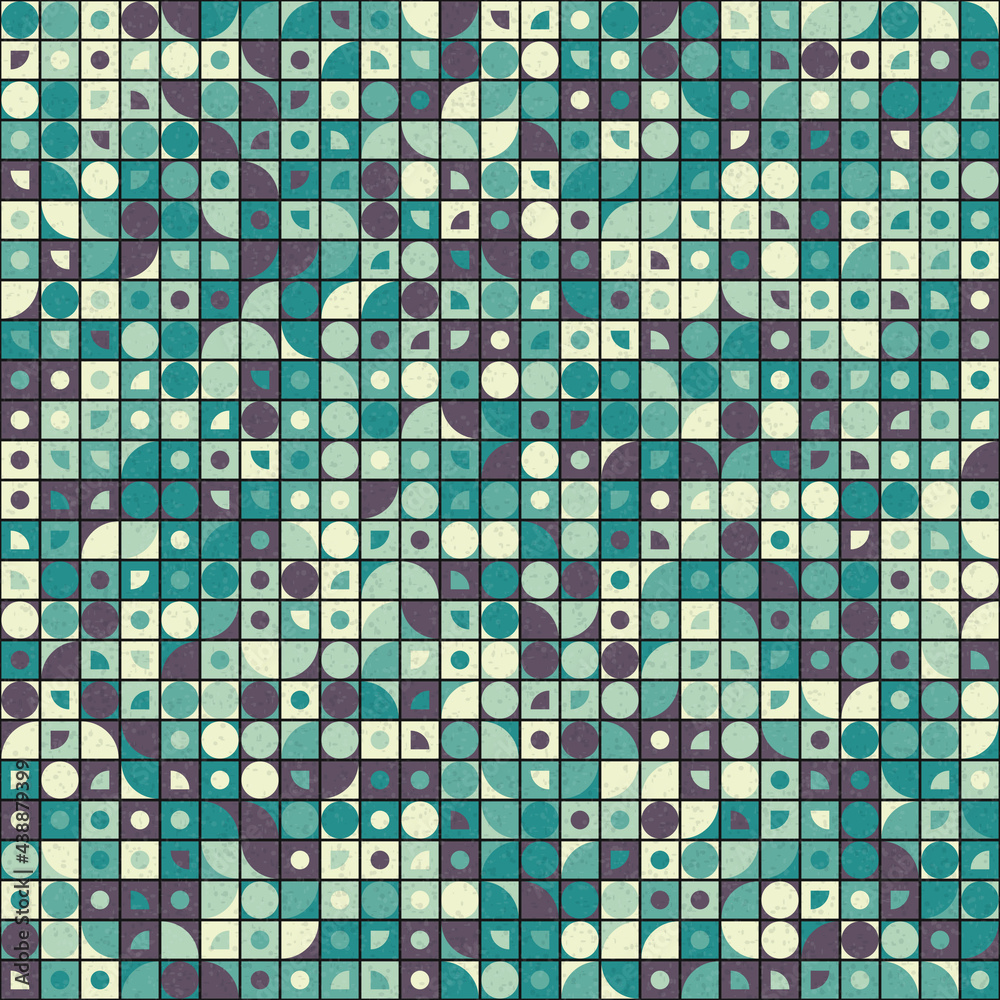 Fototapeta premium Abstract Geometric Pattern generative computational art illustration