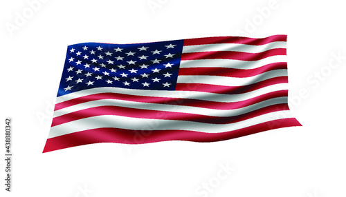 Flag of USA background.