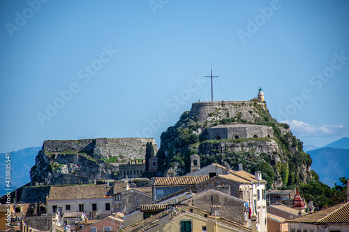 view of the old fortress in corfu
