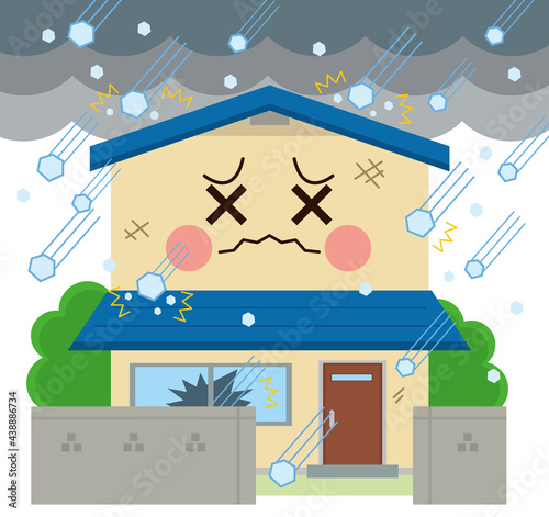 住宅　災害　雹害