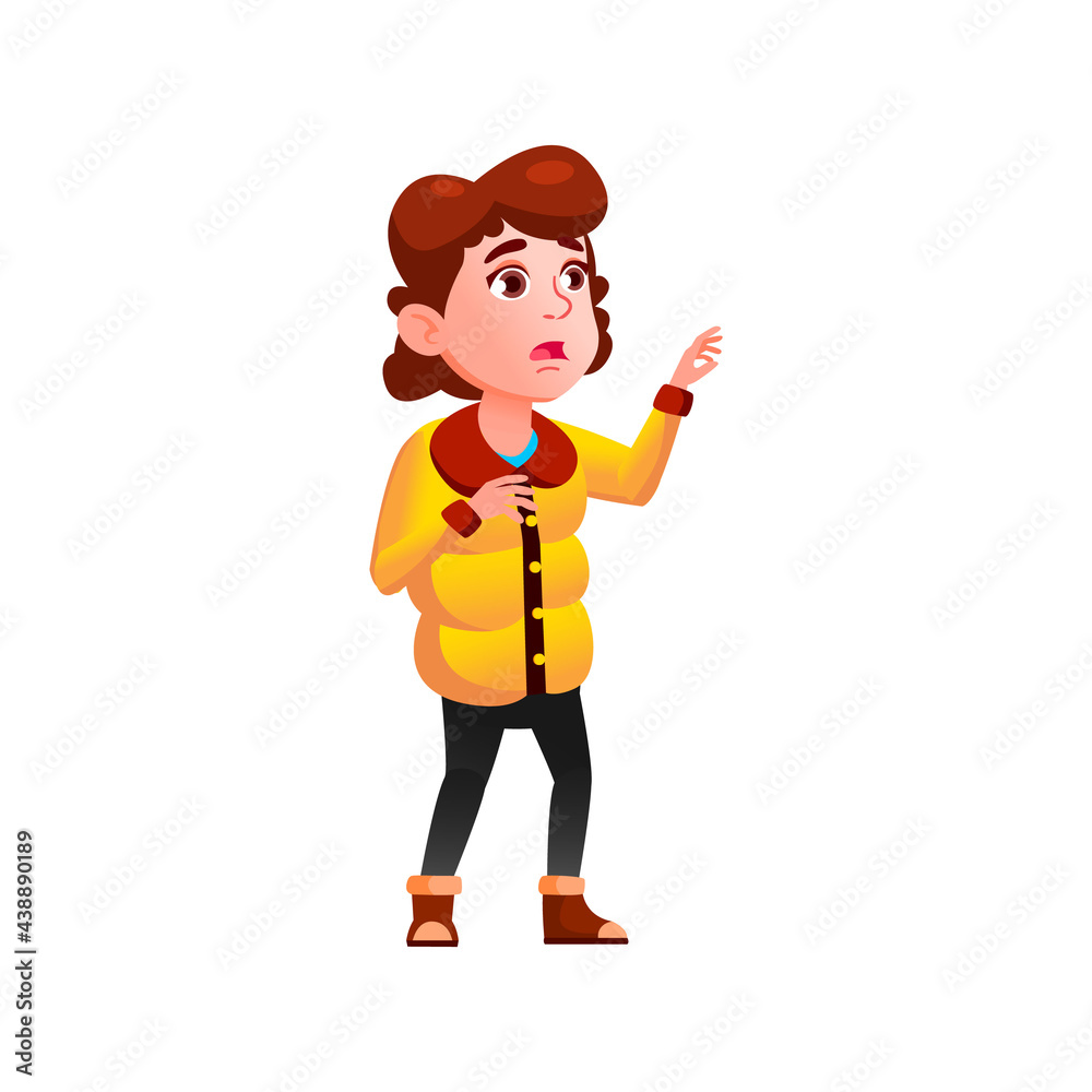 shocked girl in autumn season looking at rainy scary cloud in sky cartoon vector. shocked girl in autumn season looking at rainy scary cloud in sky character. isolated flat cartoon illustration shocked girl in autumn season looking at rainy scary cloud in sky cartoon vector. shocked girl in autumn season looking at rainy scary cloud in sky character. isolated flat cartoon illustration