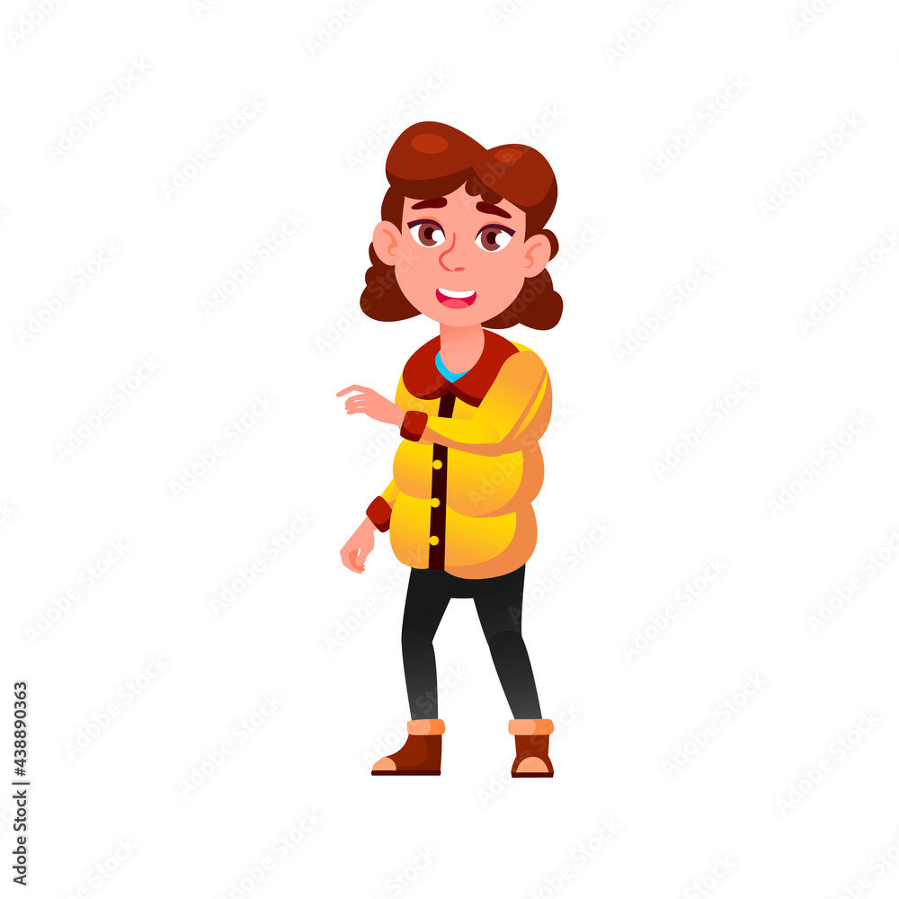 laughing caucasian girl teen talk with mother in autumn park cartoon vector. laughing caucasian girl teen talk with mother in autumn park character. isolated flat cartoon illustration
