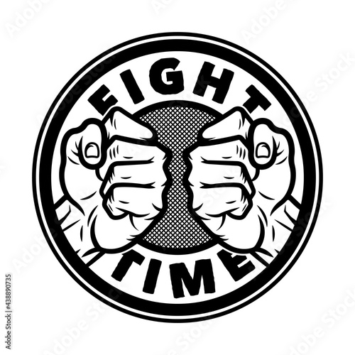 MMA fight club mixed martial arts emblem