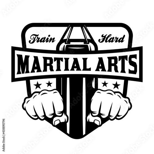 MMA fight club mixed martial arts emblem