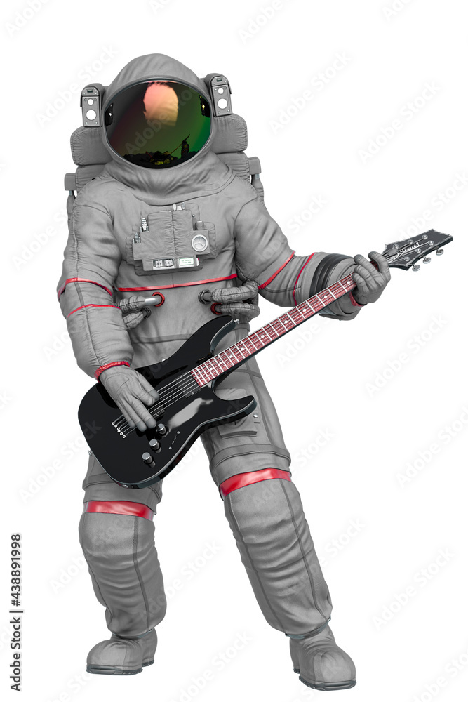 astronaut playing guitar full body astronaut playing guitar full body
