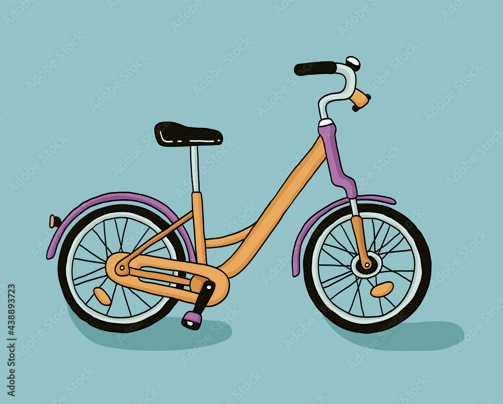 Bicycle hand drawn vector illustration Bicycle hand drawn vector illustration