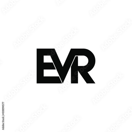 evr letter original monogram logo design