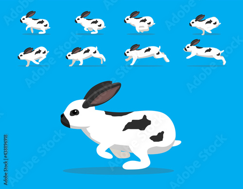Animal Animation Sequence Rabbit Checkered Giant Cartoon Vector