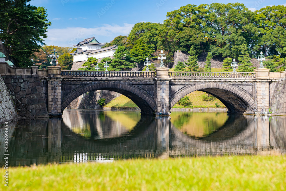 Nijubashi bridge Eyeglass bridge, Landmark of Tokyo, Centre of Tokyo, Japan Nijubashi bridge Eyeglass bridge, Landmark of Tokyo, Centre of Tokyo, Japan