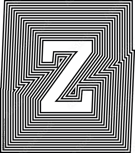 Letter z  Line Logo Icon Design