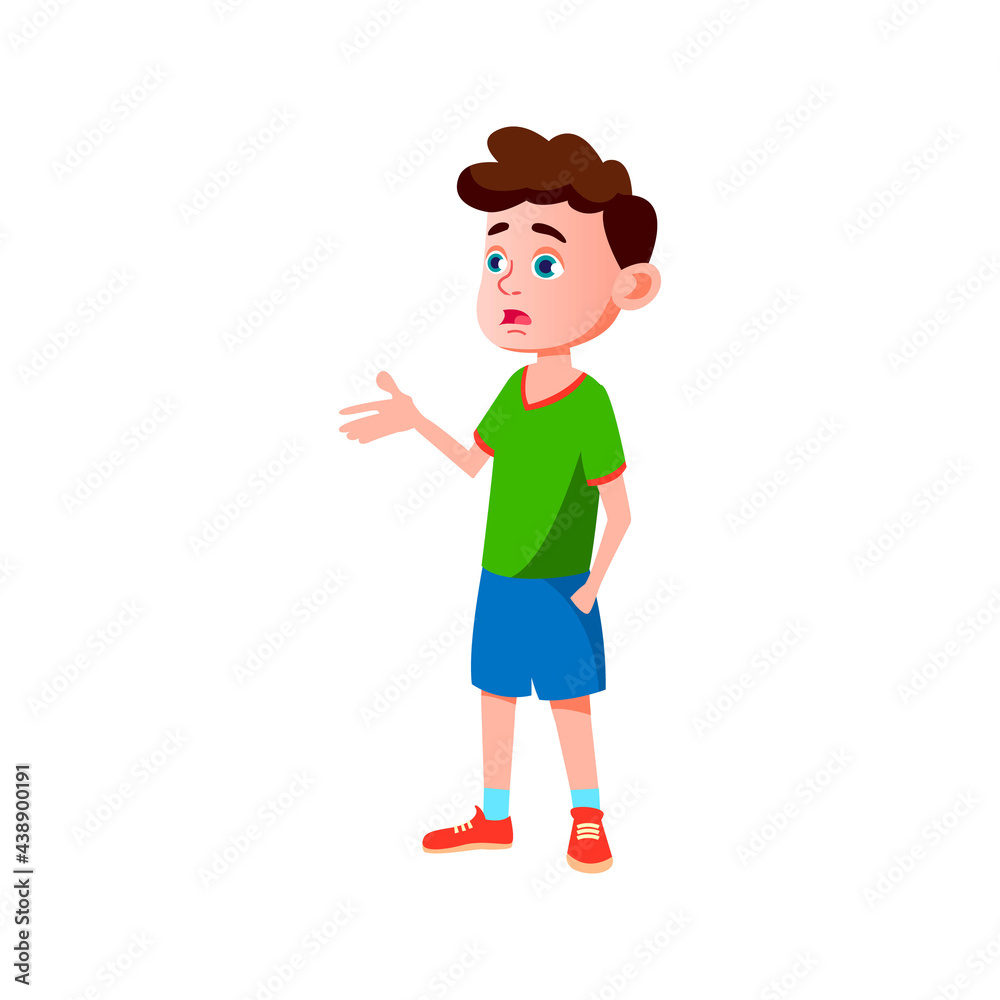 brunette hate boy shock from news on television cartoon vector. brunette hate boy shock from news on television character. isolated flat cartoon illustration