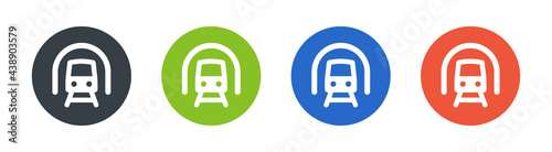 Train icons sign set. Transportation concept