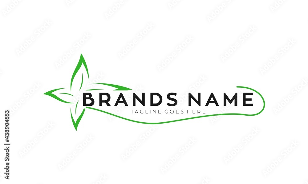 Fototapeta premium Beautiful flower simple logo