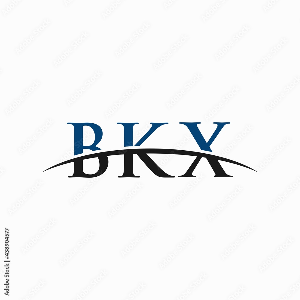 BKX initial overlapping movement swoosh horizon, logo design inspiration company BKX initial overlapping movement swoosh horizon, logo design inspiration company