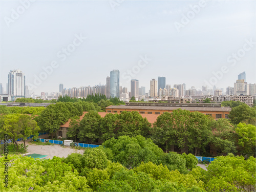 Early summer scenery of Guishan Park in Hanyang  Wuhan  Hubei  China
