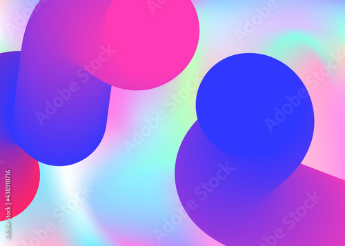 Fluid dynamic background with liquid shapes and elements. © Holo Art