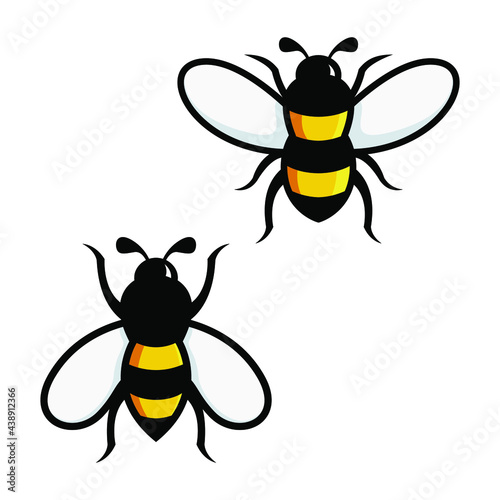 Wallpaper Mural Set of bee logo design template. Torontodigital.ca