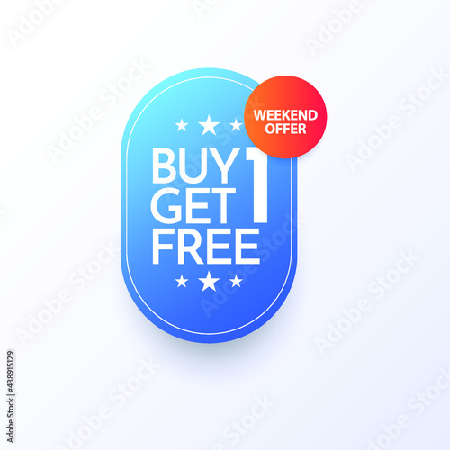 buy 1 get 1 free premium vector template.