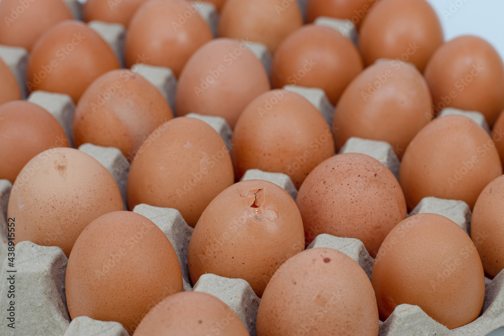 1 broken egg from the total number of eggs on the panel. 1 broken egg from the total number of eggs on the panel.