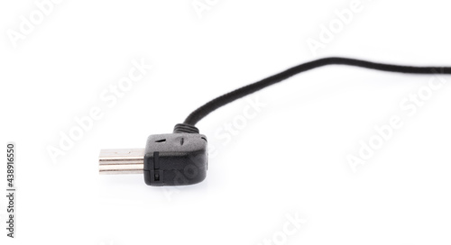Adapter micro-jack to micro USB isolated on white background