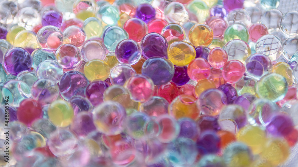 Isolated close up macro of colorful soap balls Isolated close up macro of colorful soap balls
