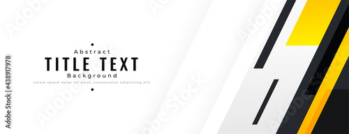 abstract geometric wide banner with text space