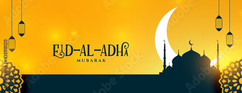 nice eid al adha bakrid muslim festival banner design