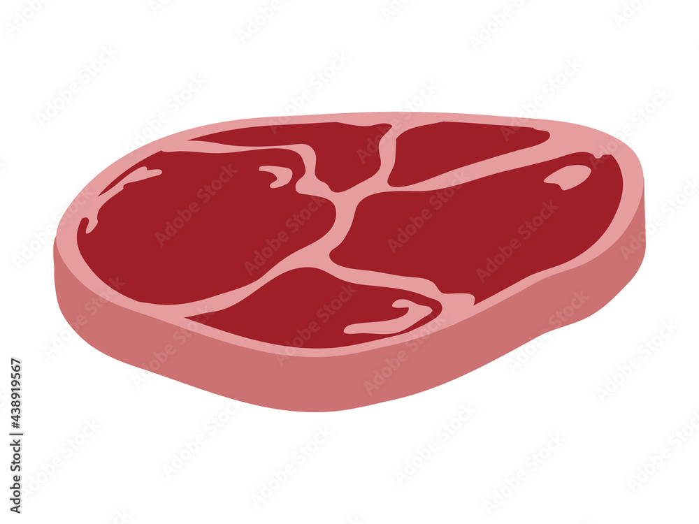 Freash raw meat isolated on white background Freash raw meat isolated on white background
