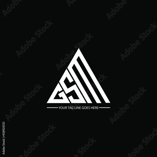 G S M letter logo abstract creative design. G S M unique design