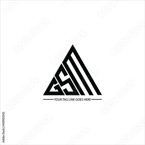 G S M letter logo abstract creative design. G S M unique design