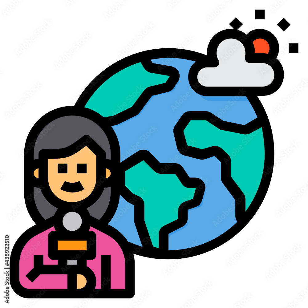 Reporter line icon Reporter line icon