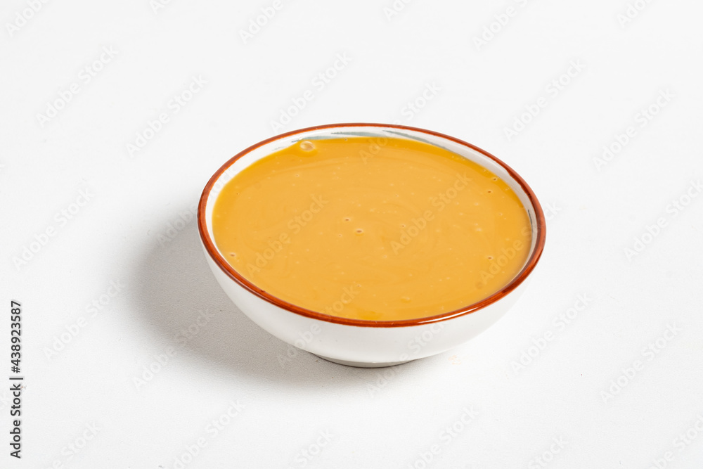mustard sauce in the bowl mustard sauce in the bowl