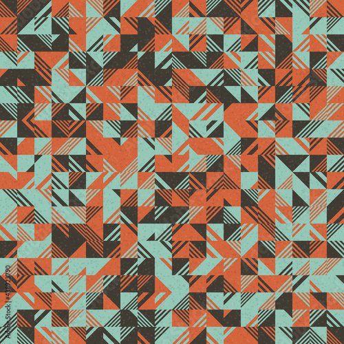 Abstract Geometric Pattern generative computational art illustration